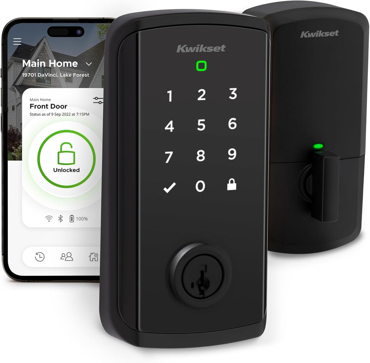 Halo Select Touchscreen Wi-Fi and Matter Enabled Smart Lock