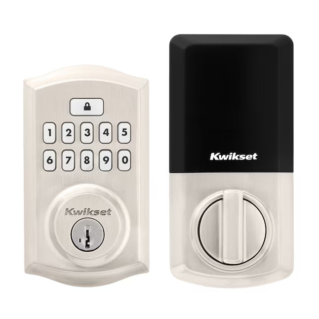 Kwikset SmartCode 260 Traditional Keypad Electronic Deadbolt Lock ft. SmartKey Security