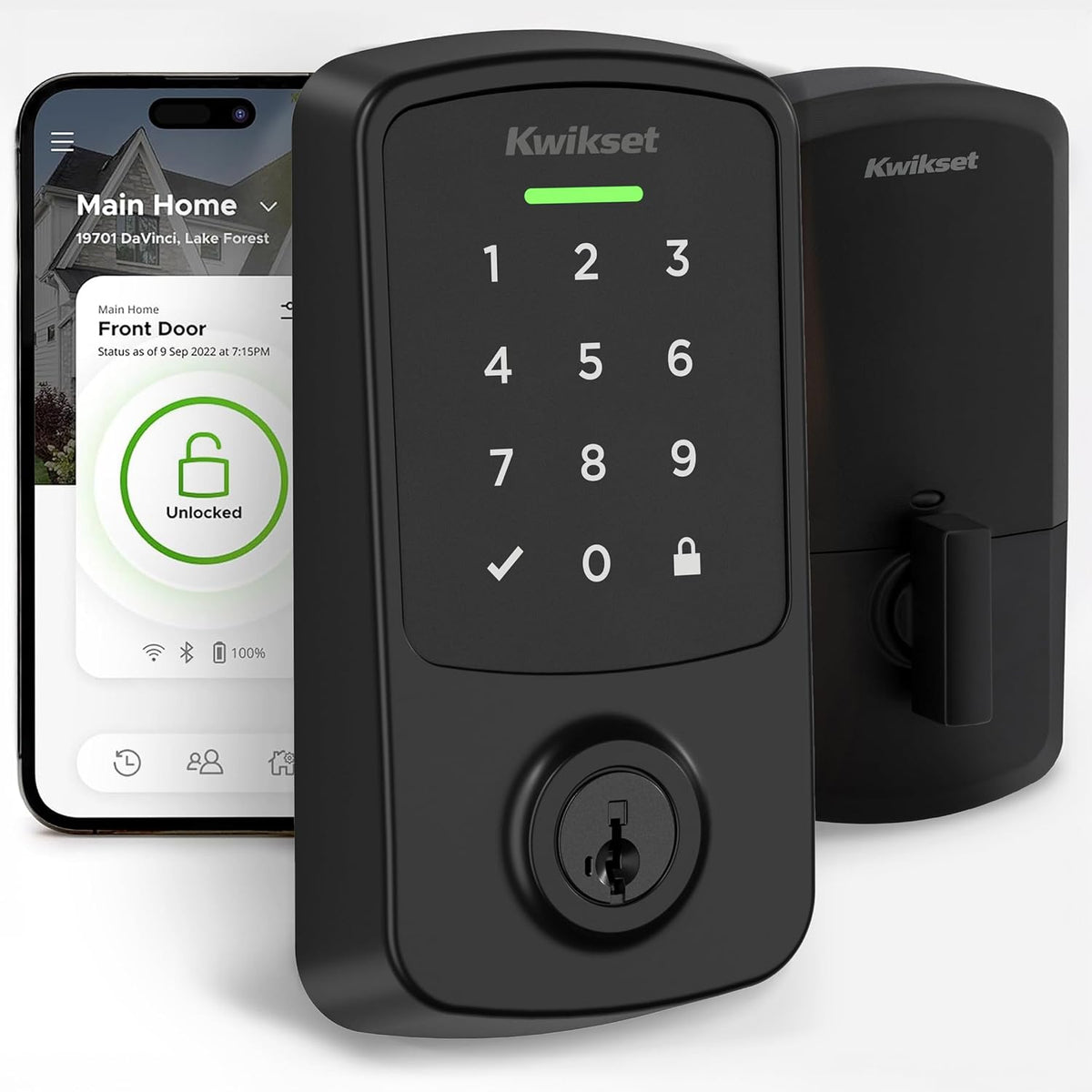 Aura Reach Bluetooth + Matter Over Thread Enabled Smart Lock Deadbolt with Smart Home Integration