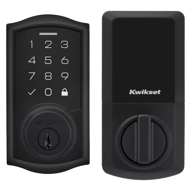 Kwikset SmartCode 270 Touchpad Traditional Keypad Electronic Deadbolt Lock ft. SmartKey Security